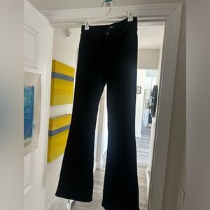NWOT - just black denim - stretch, super soft wide leg